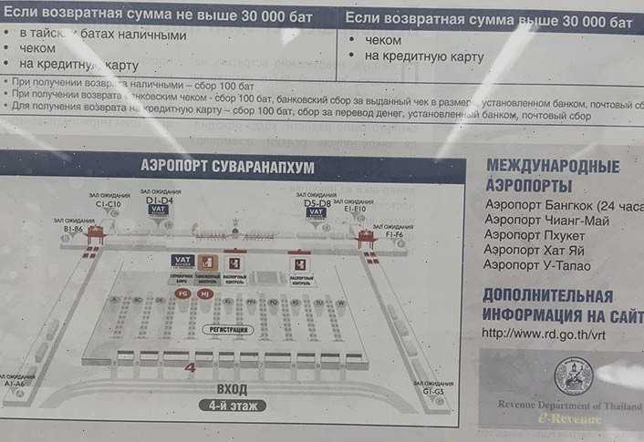 Как вернуть Tax Free на Пхукете? Возврат налога (VAT refund)